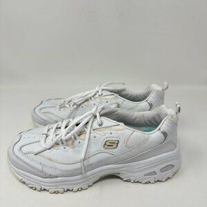 Skechers D'lites Sport Women size 9 White Athletic Sneakers